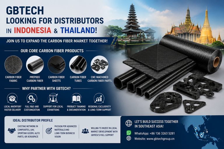 GBTECH is Looking for Distributors in Indonesia and Thailand! Join Us to Expand the Carbon Fiber Market Together!