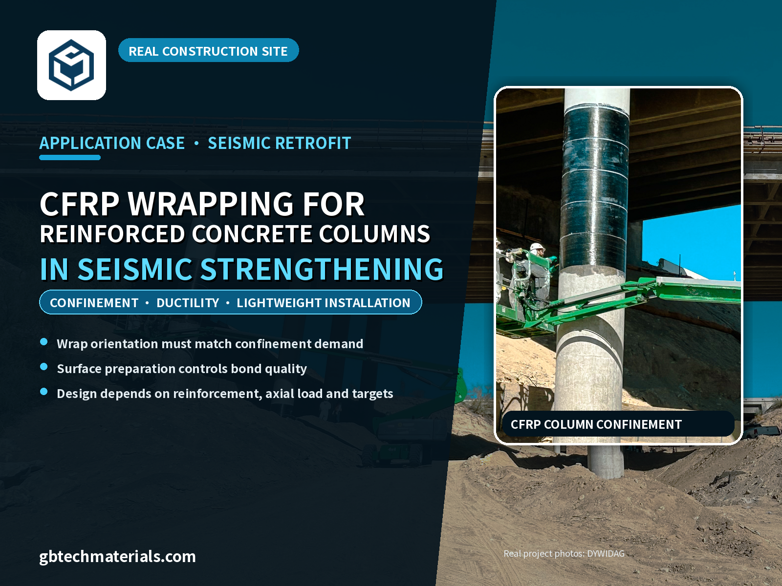 CFRP Wrapping for Reinforced Concrete Columns: Applications and Key Details in Seismic Retrofit